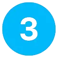 3 blue icon