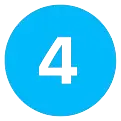 4 blue icon