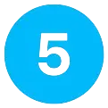 5 blue icon